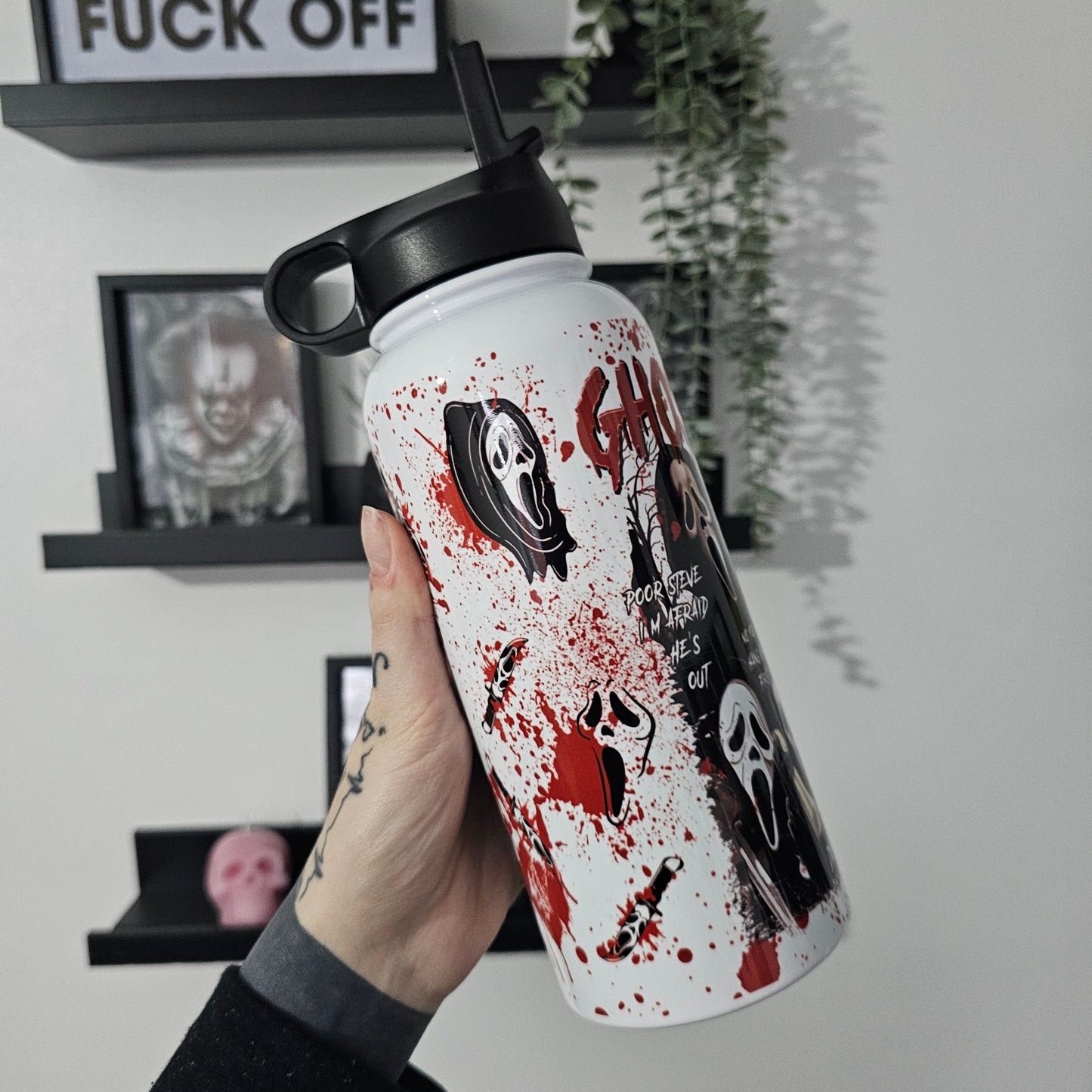 Ghostface Metal Waterbottle