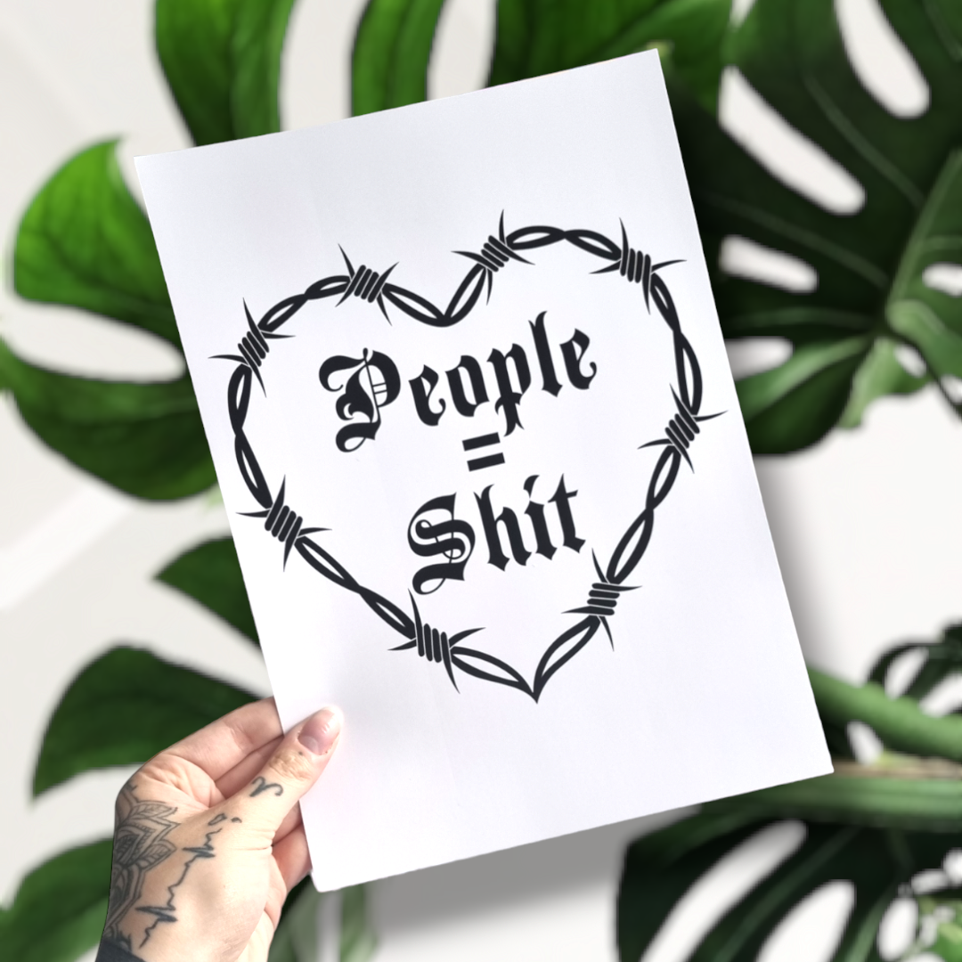 People = Sh*t Print (White)