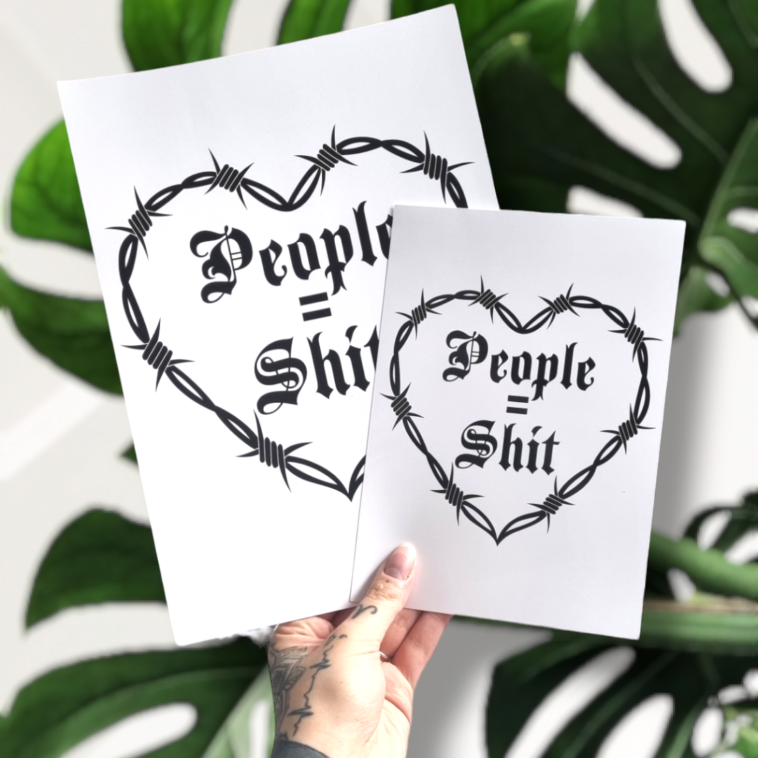 People = Sh*t Print (White)