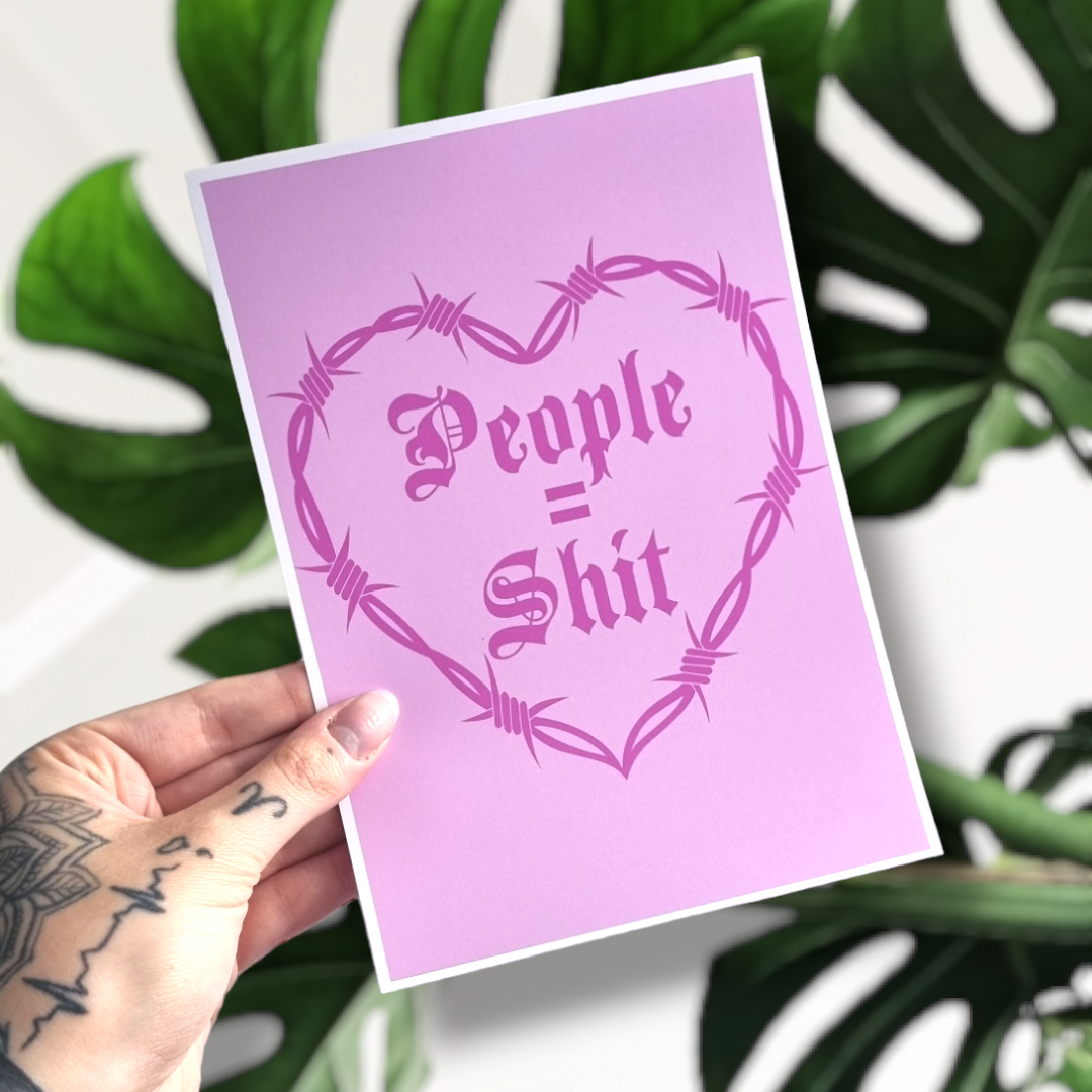 People = Sh*t Print (Pink)