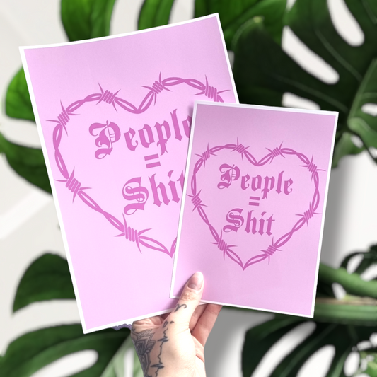 People = Sh*t Print (Pink)