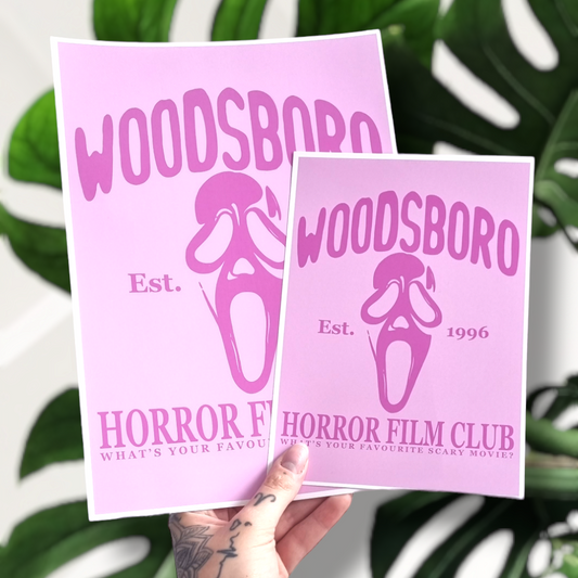 Woodsboro Print (Pink)