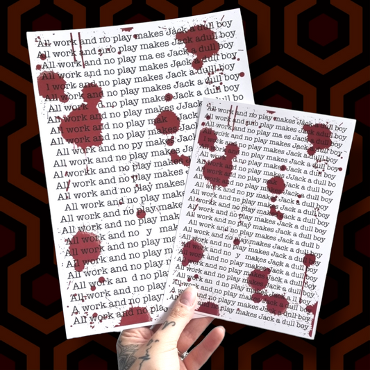 The Shining Typewriter Print