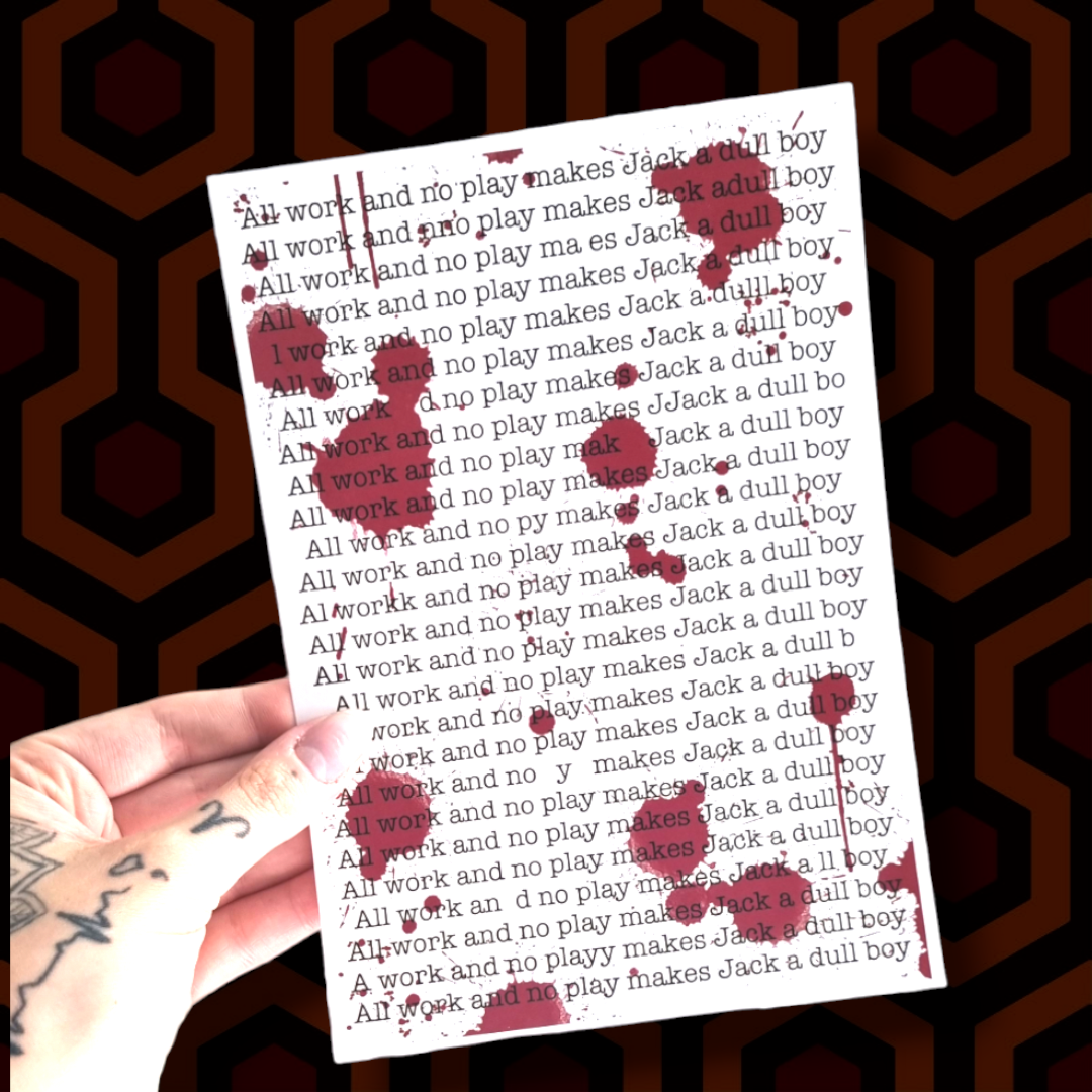 The Shining Typewriter Print