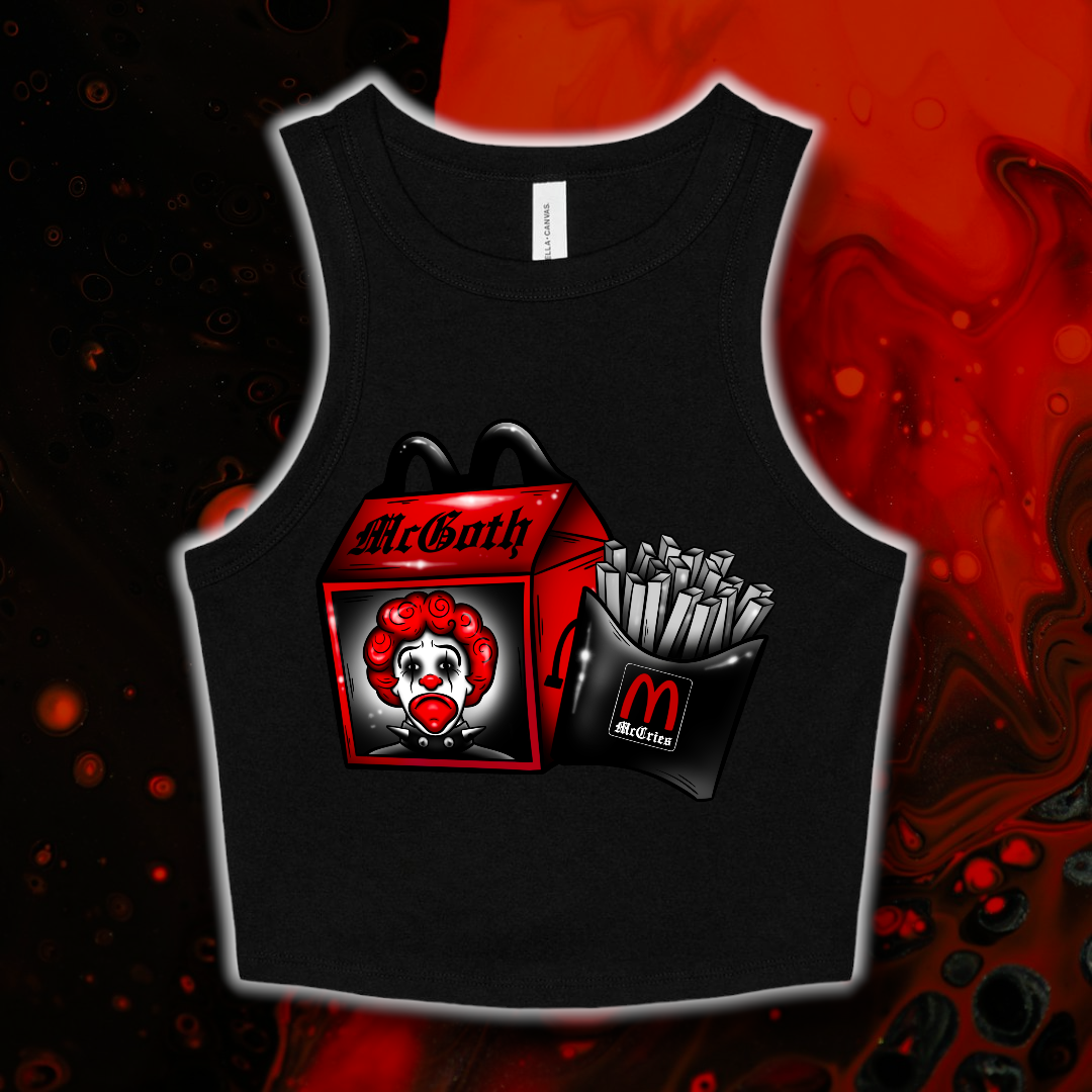 McGoth Crop Racer Tank